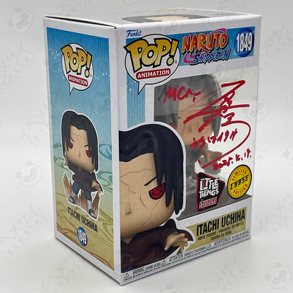 Funko Pop Itachi Uchiha #1849 Naruto Shippuden Chase The Little Things Exclusive Signed by Hideo Ishikawa JSA Authenticated Vinyl Figure