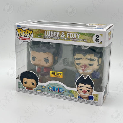 Funko Pop Luffy & Foxy 2-Pack One Piece Hot Topic Exclusive Vinyl Figures