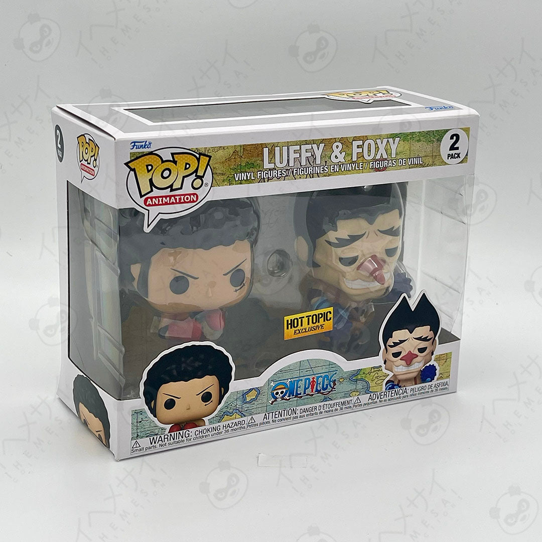 Funko Pop Luffy & Foxy 2-Pack One Piece Hot Topic Exclusive Vinyl Figures