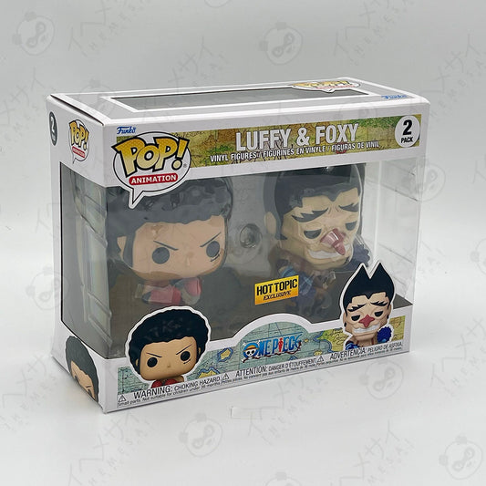 Funko Pop Luffy & Foxy 2-Pack One Piece Hot Topic Exclusive Vinyl Figures