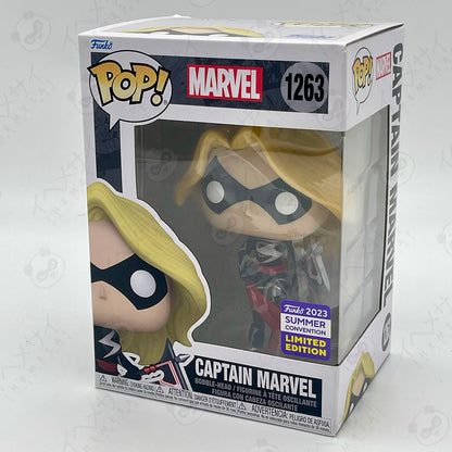 Funko Pop Captain Marvel #1263 Marvel 2023 Summer Convention Limited Edition Bobble-Head Figure