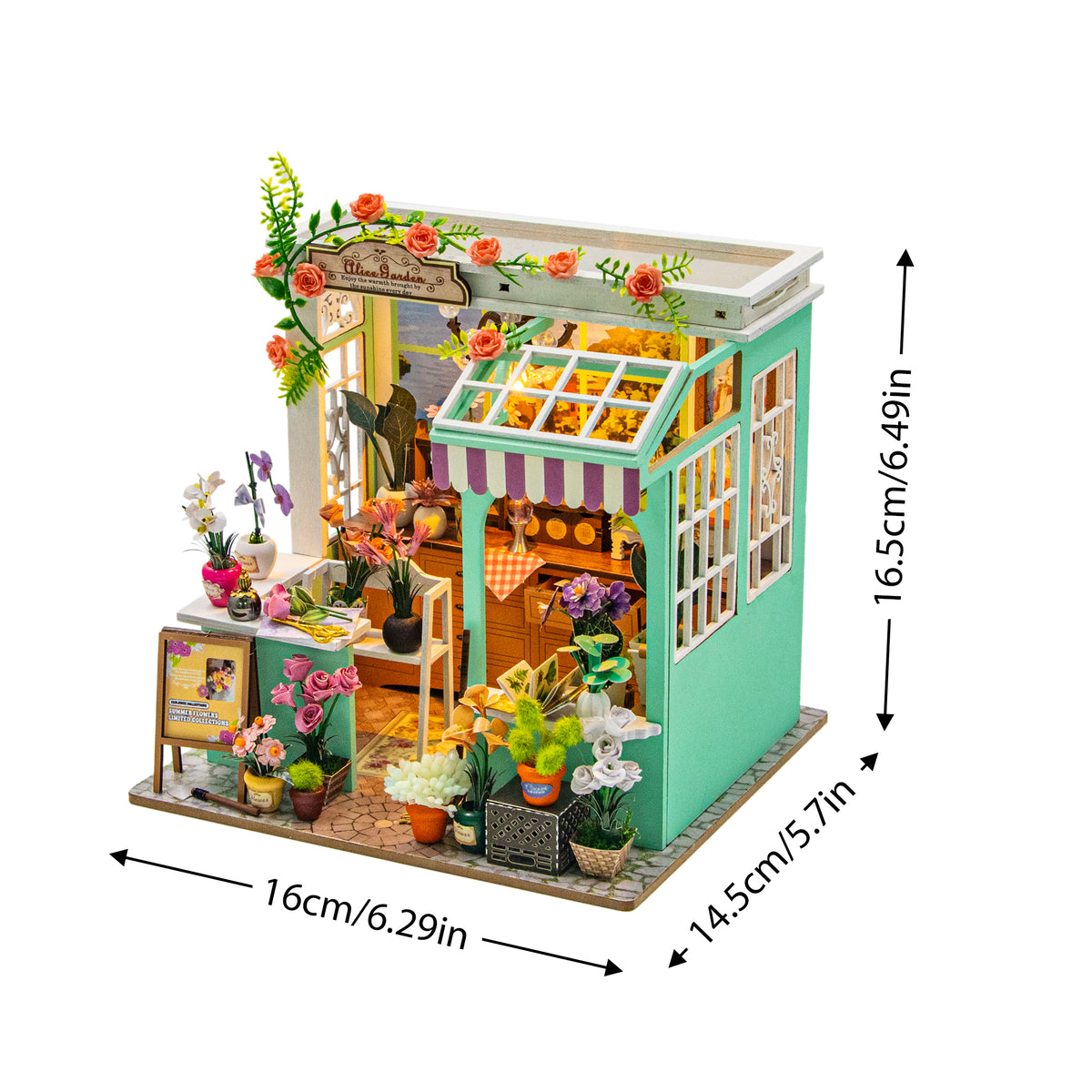 Alice Garden M2507Z DIY Miniature Flower Shop Kit