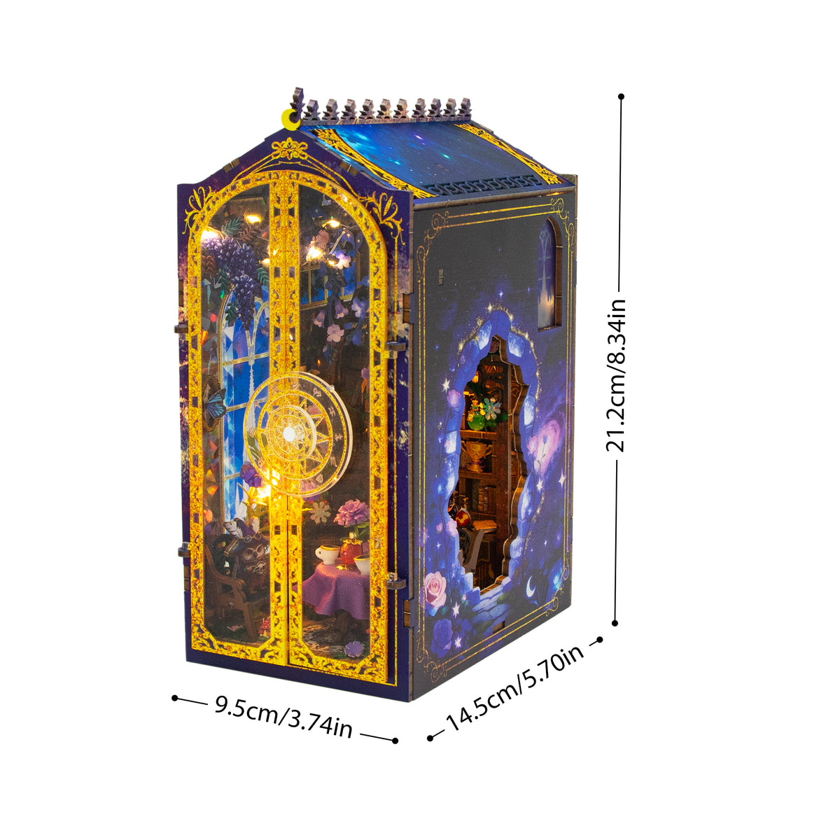 Magic Coffee House M2602 DIY Miniature Book Nook Kit with LED Lights