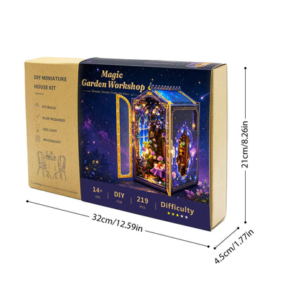 Magic Coffee House M2602 DIY Miniature Book Nook Kit with LED Lights