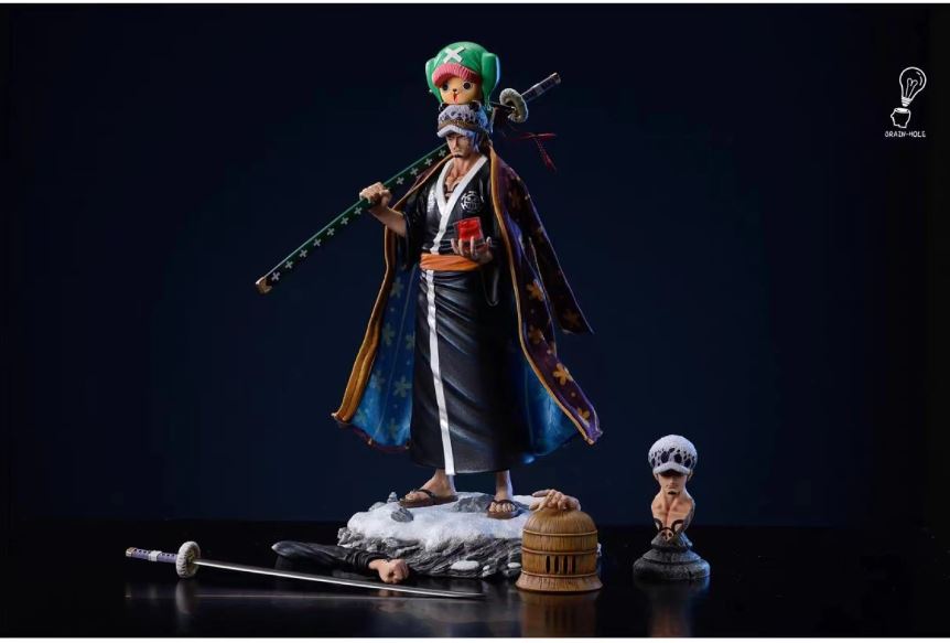 Brain Hole Trafalgar Law & Tony Tony Chopper Wano 1/6 Scale Resin Statue Figure