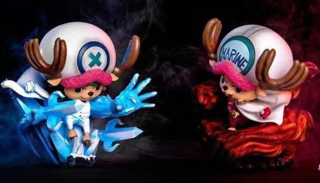 Wu Shang Studio Tony Tony Chopper Admiral Cosplay Resin Figure Set (26–35cm) Loose/Damaged